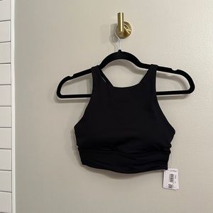 NWT Lululemon x Kinrgy Black High Neck Long Line Energy Bra Size 6
